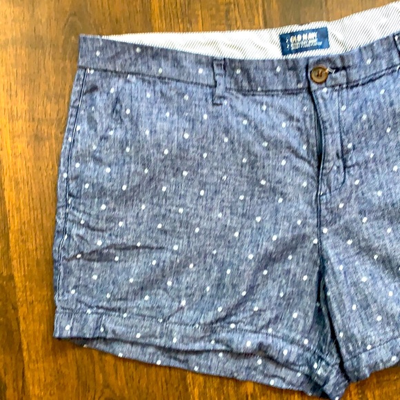 Old Navy Polka Dot Denim Shorts, Size 16 - Picture 3 of 7